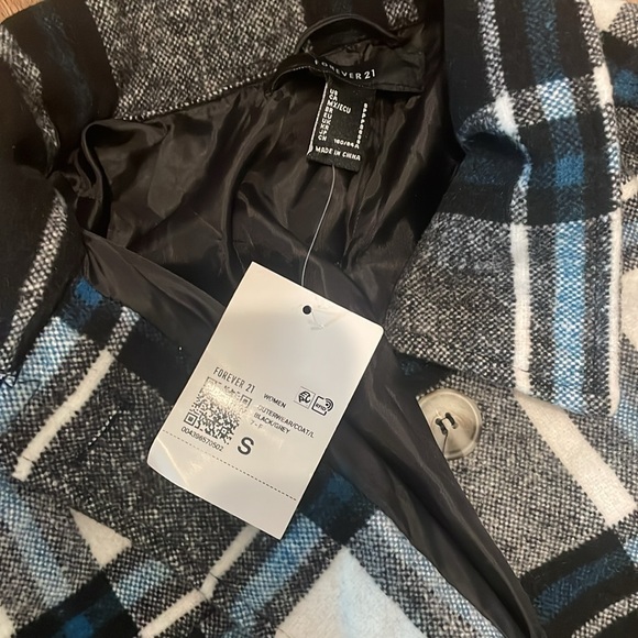 Forever 21 longline plaid jacket - Picture 2 of 3